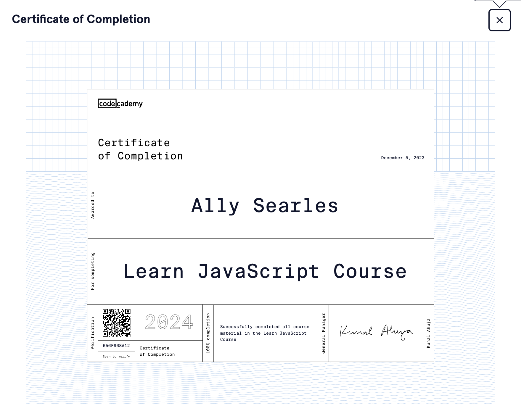 Learn JavaScript Course